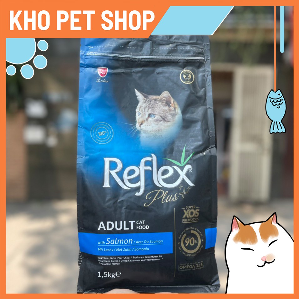 Thức ăn Reflex PLUS vị cá hồi túi 1.5kg