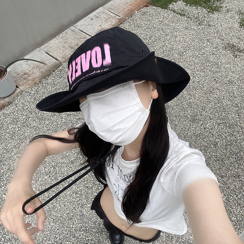 Mũ xô MG Studio khô nhanh thêu hình xinh xắn