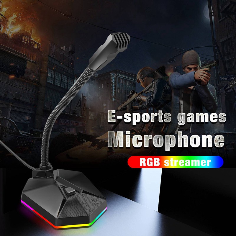 Desktop Capacitive Microphone USB Noise Reduction Computer Microphone