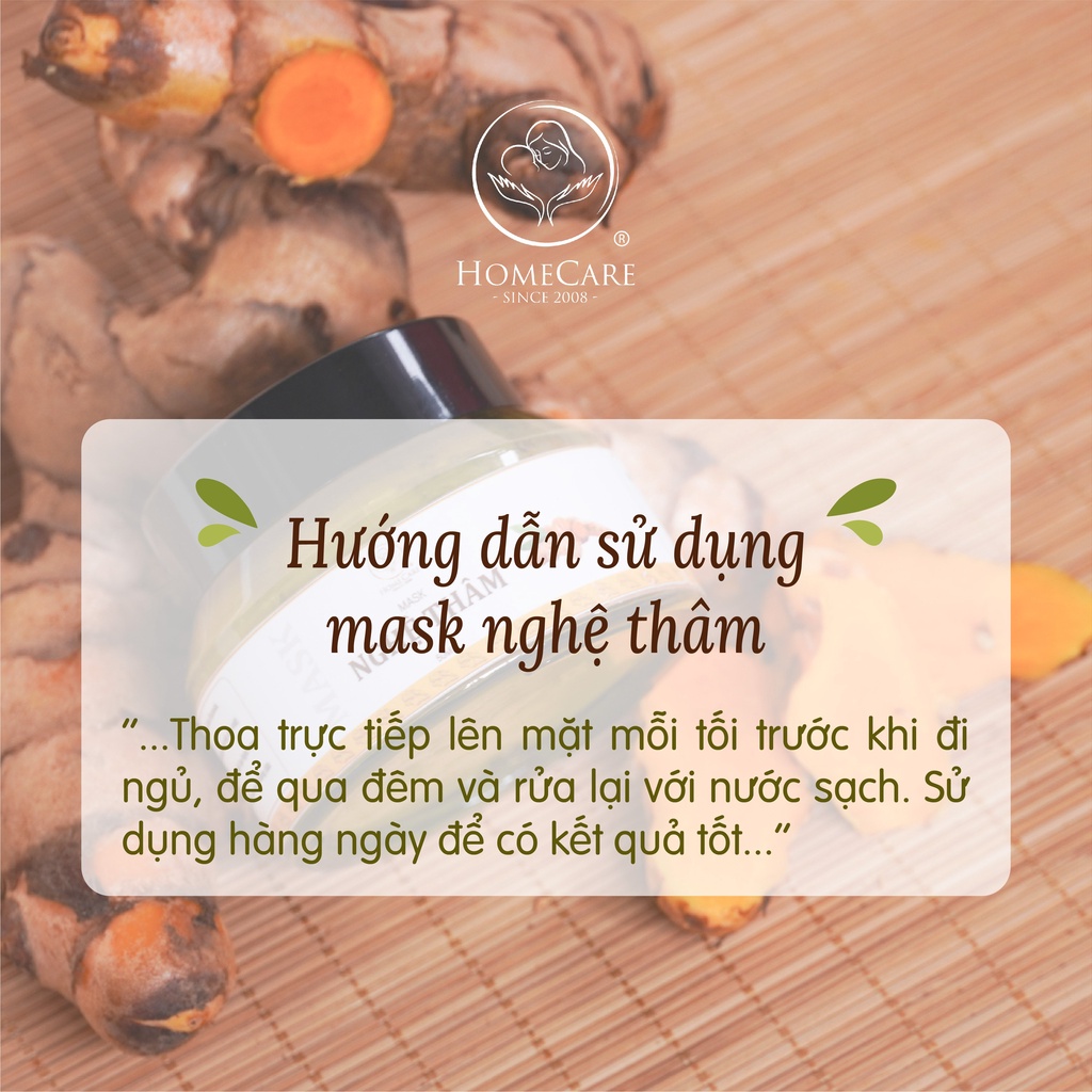 Kem nghệ Home Care dưỡng trắng da, mờ thâm, mờ sẹo từ nghệ và thảo dược quý 50g