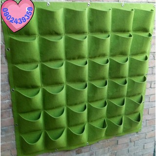 Túi (vỉ) trồng cây treo tường, ban công - 36 túi - 1m*1m ( Tặng kèm 100 hạt giống dâu tằm)