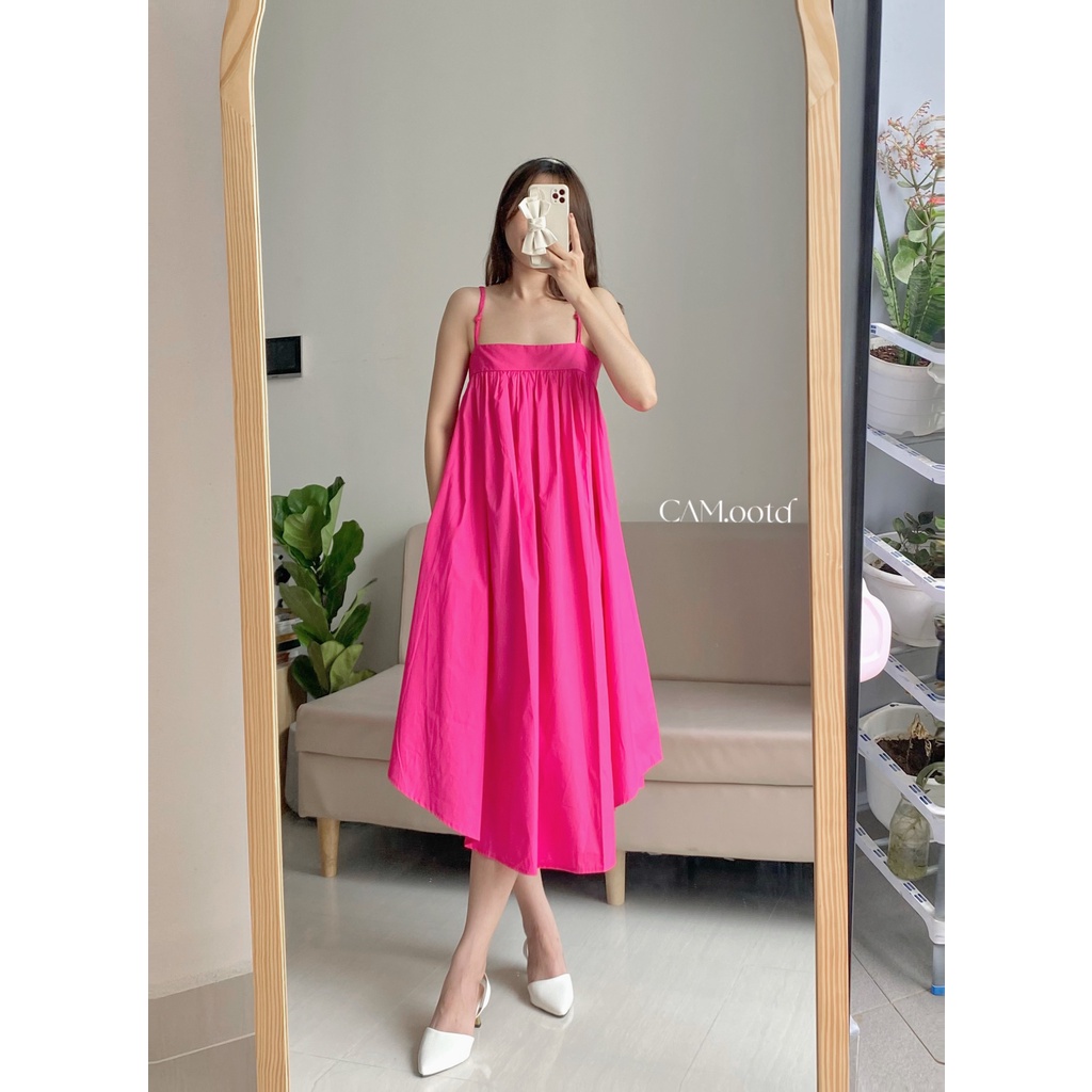 Váy babydoll 2 dây đan tết form xoè rộng mặc nhà, đi biển siêu hót. MIALA