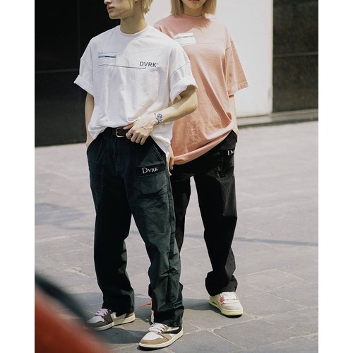 DVRK Quần Dài Nam Nữ Ống Rộng Vải Corduroy Nhung Tăm DVRK21SS