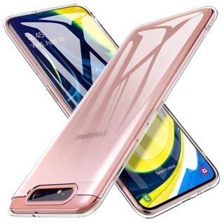 Ốp lưng dẻo silicon cho Samsung Galaxy A80 / A90 siêu mỏng 0.6mm chính hãng Ultra thin