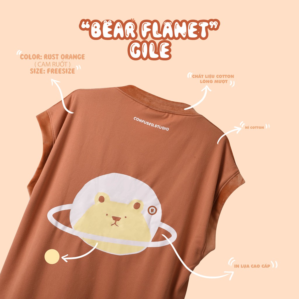 ÁO KHOÁC GILE "BEAR PLANET" LIMITED Sản Phẩm Mới