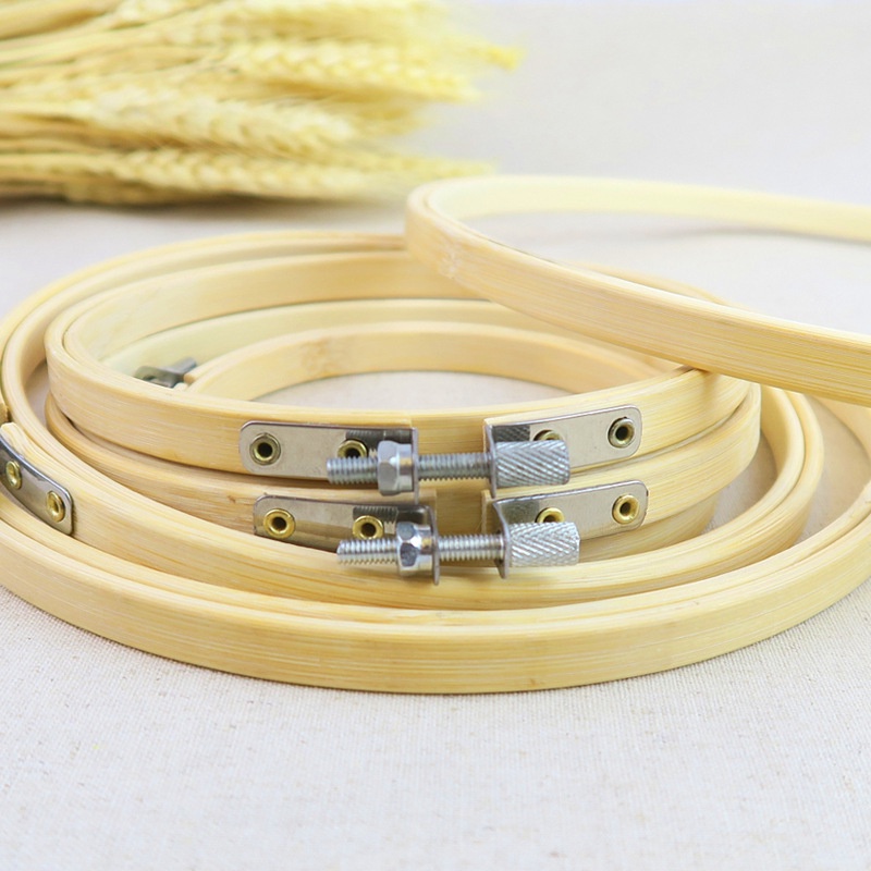 Khung Thêu Bằng Tre Bảo Vệ Môi Trường Tiện Dụng Bamboo Embroidery Hoop