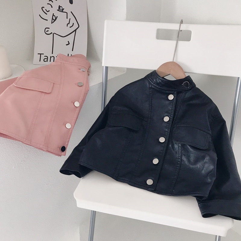 Áo da cao cấp cho bé trai bé gái , áo khoác da siêu mềm
