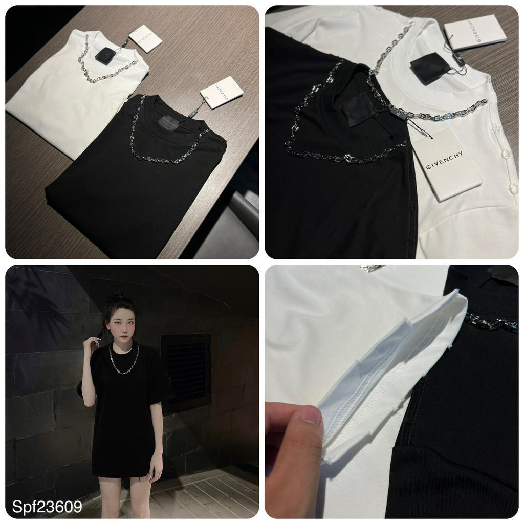 Áo Phông Nam Nữ Trơn Gắn Dây Sích Hàng Siê.u Cấ.p Cực Đẹp - Áo Phông Nam Nữ Kèm Dây Cực Chất