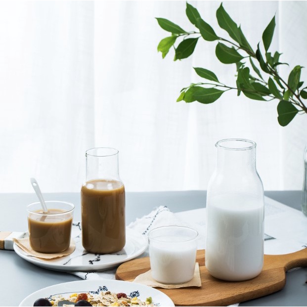 Bình thủy tinh có nắp đựng đồ uống, trang trí, chụp ảnh giới thiệu sản phẩm 103 - Shop28Decor.com