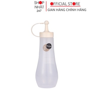 Bình đựng gia vị, nước sốt, nước tương Enough 360ml màu trắng nội địa Nhật Bản - Nakaya