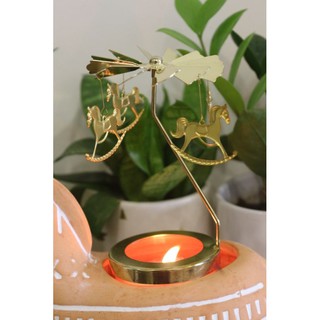 Nến thơm Decor Ngựa Gốm và con quay