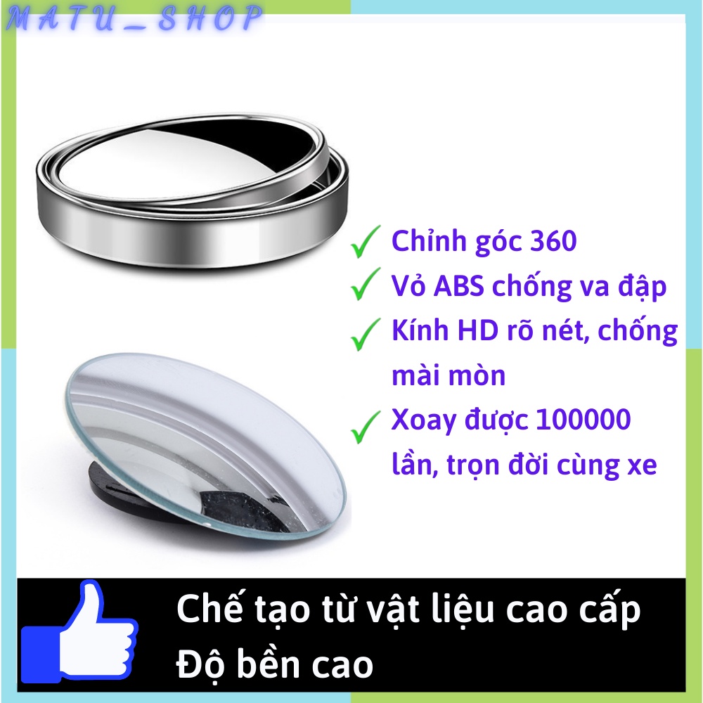 Gương cầu lồi ô tô gắn kính chiếu hậu xe hơi