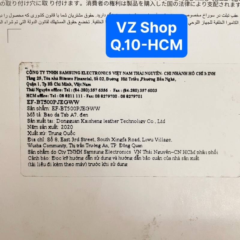 Chính hãng-Bao da nắp gập book cover cho Samsung Galaxy Tab A7/ Tab A7 Lite/ Tab S6 Lite