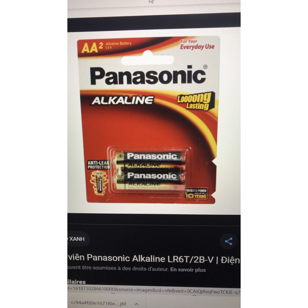 Bộ 10 viên pin đũa Alkaline AAA Panasonic 1,5V (hàng nhập khẩu) chính hãng