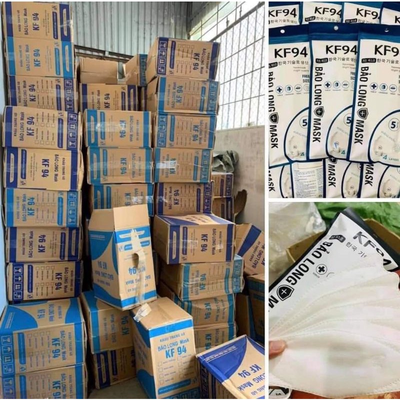 [300 Chiếc  ] Khẩu Trang 4 Lớp KF94 BẢO LONG MASK Chống Bụi Mịn Và Kháng Khuẩn Hàng Cao Cấp Hàn Quốc | BigBuy360 - bigbuy360.vn