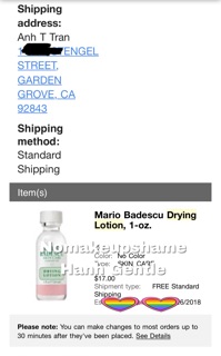 Đủ Bill-chấm mụn Mario Badescu drying lotion