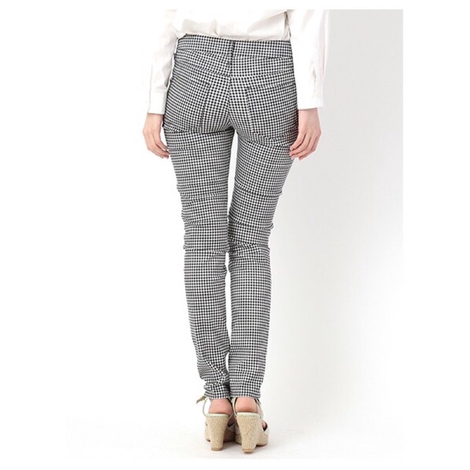 Quần Kaki Skinny EARTH Music&Ecology Hàng Xuất Dư Nhật Xịn Cao Cấp Dáng Ôm Chất Siêu Mịn Đẹp Caro Nhỏ