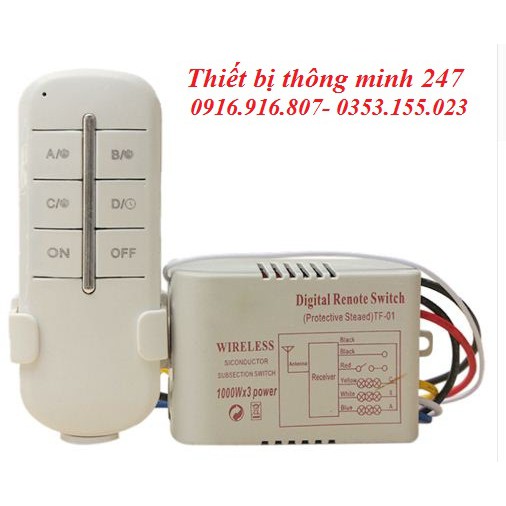 Điều khiển từ xa 3 kênh  - 12VDC