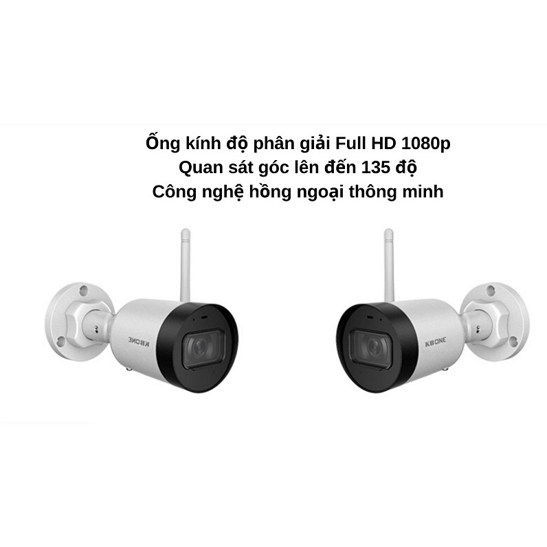 Camera Wifi KN-2001WN không dây 2.0MP ,Chống nước , xem qua điện thoại , Bảo hành chính hãng