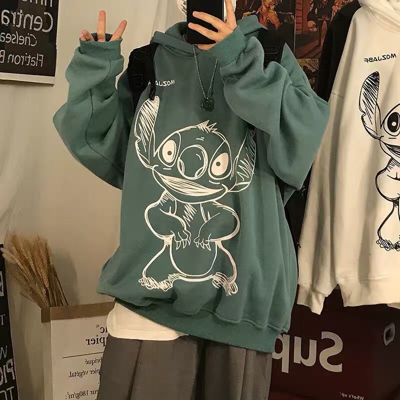 Áo hoodie unisex form rộng Nỉ hoạt hình Mozjabf nam nữ ullzang WIND | BigBuy360 - bigbuy360.vn