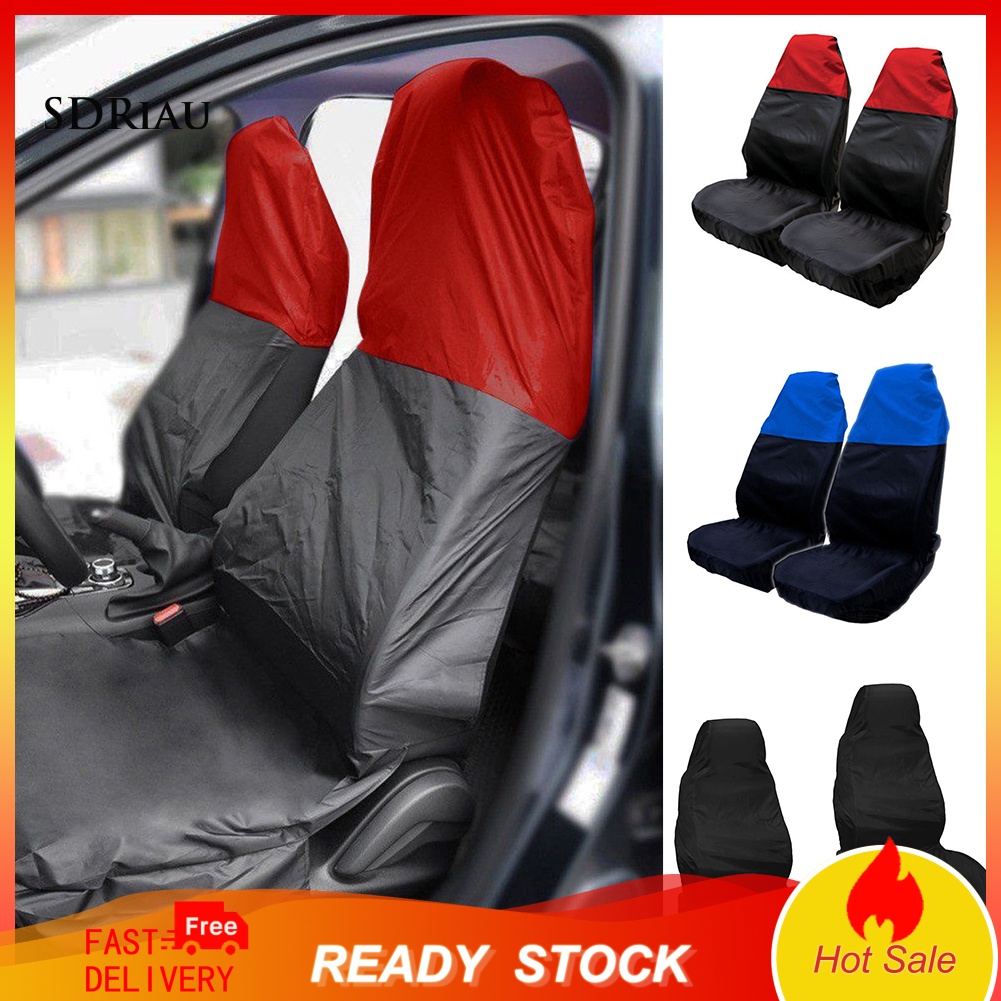 Set 2 Vỏ Bọc Ghế Ngồi Xe Hơi Chống Thấm Nước Tiện Dụng Ốp