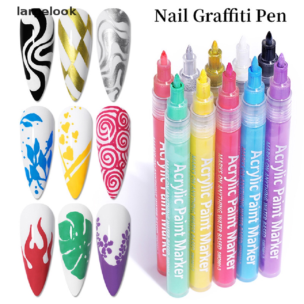 [Hàng mới về] Bút vẽ graffiti tạo họa tiết chấm bi trang trí móng gel UV bán chạy DIY