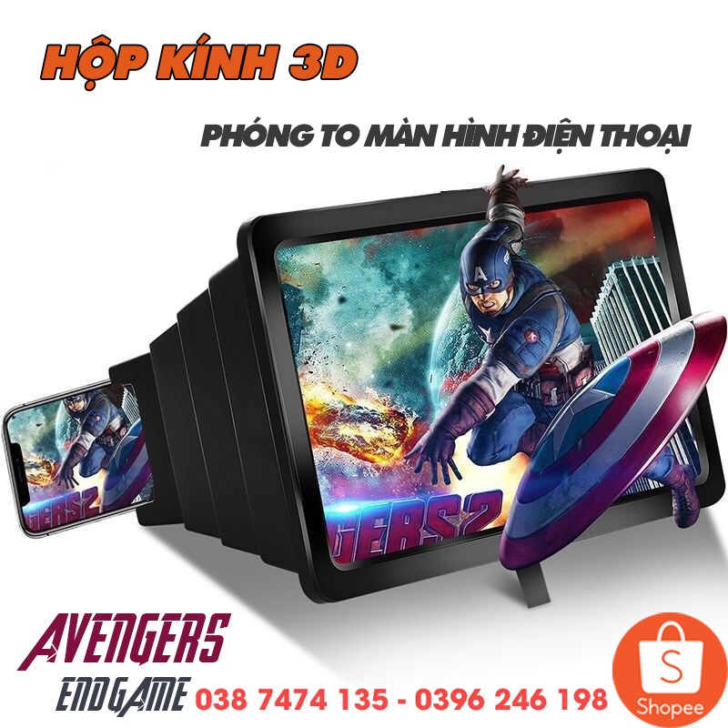 Hộp kính 3D phóng to màn hình điện thoại ⚡🆂🅰🅻🅴 ⚡ Smartphone thế hệ mới F2 Thông Minh - Màn Hình Phóng Đại 3D