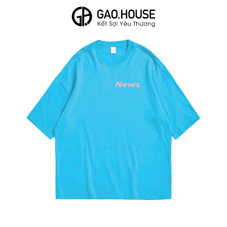 Áo thun bé gái Gạo House Cotton 4 chiều cổ tròn in chữ New xinh xắn [T3]