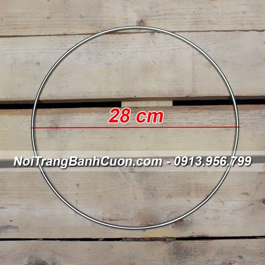 Bộ phụ kiện nồi bánh cuốn 28cm 2 món (khung tròn cố định và vải)