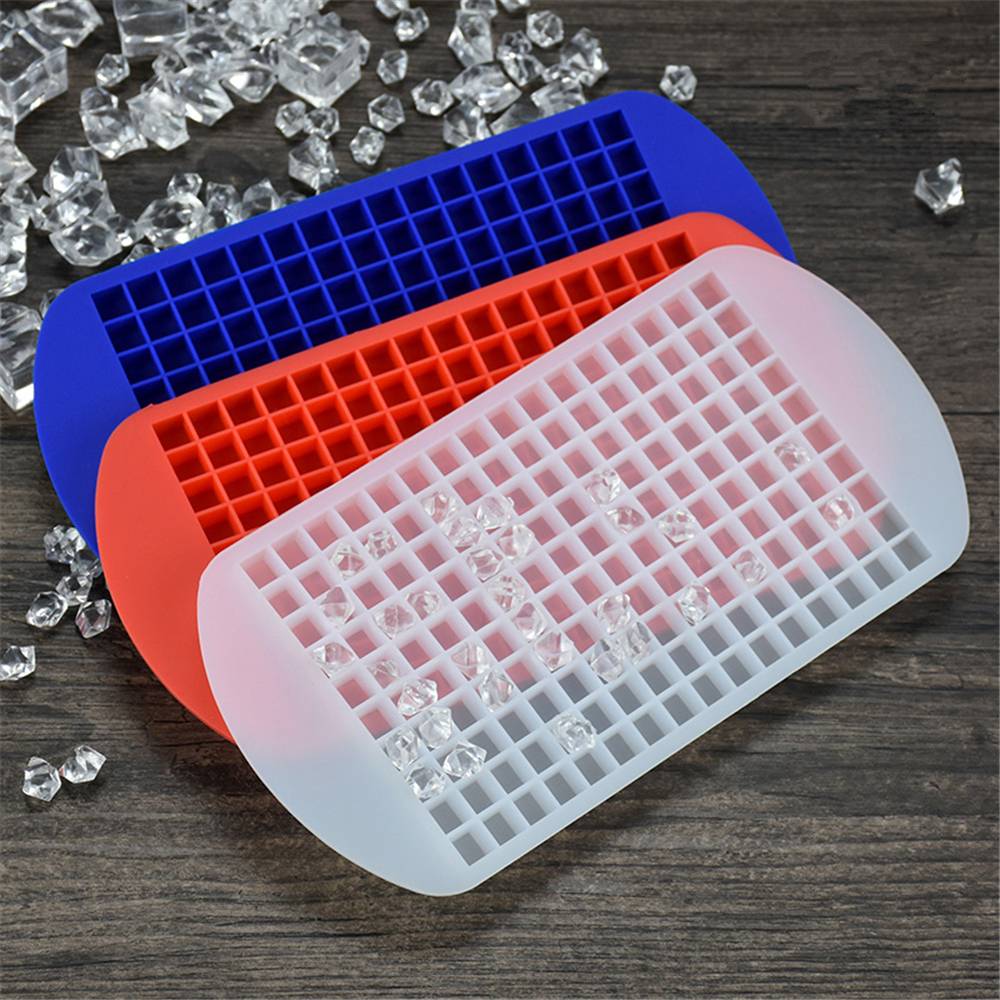 Khay làm đá 160 lưới 1X1cm Silicone trái cây Máy làm đá tự làm sáng tạo khuôn đá nhỏ hình khối vuông Phụ kiện nhà bếp