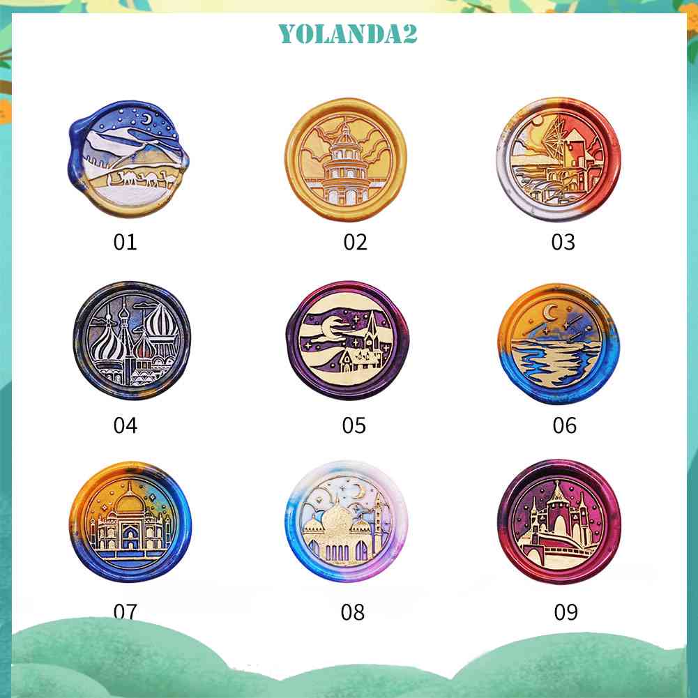 Đầu Con Dấu Bằng Sáp Dùng Làm Thẻ Mời Cưới Phong Cách Retro