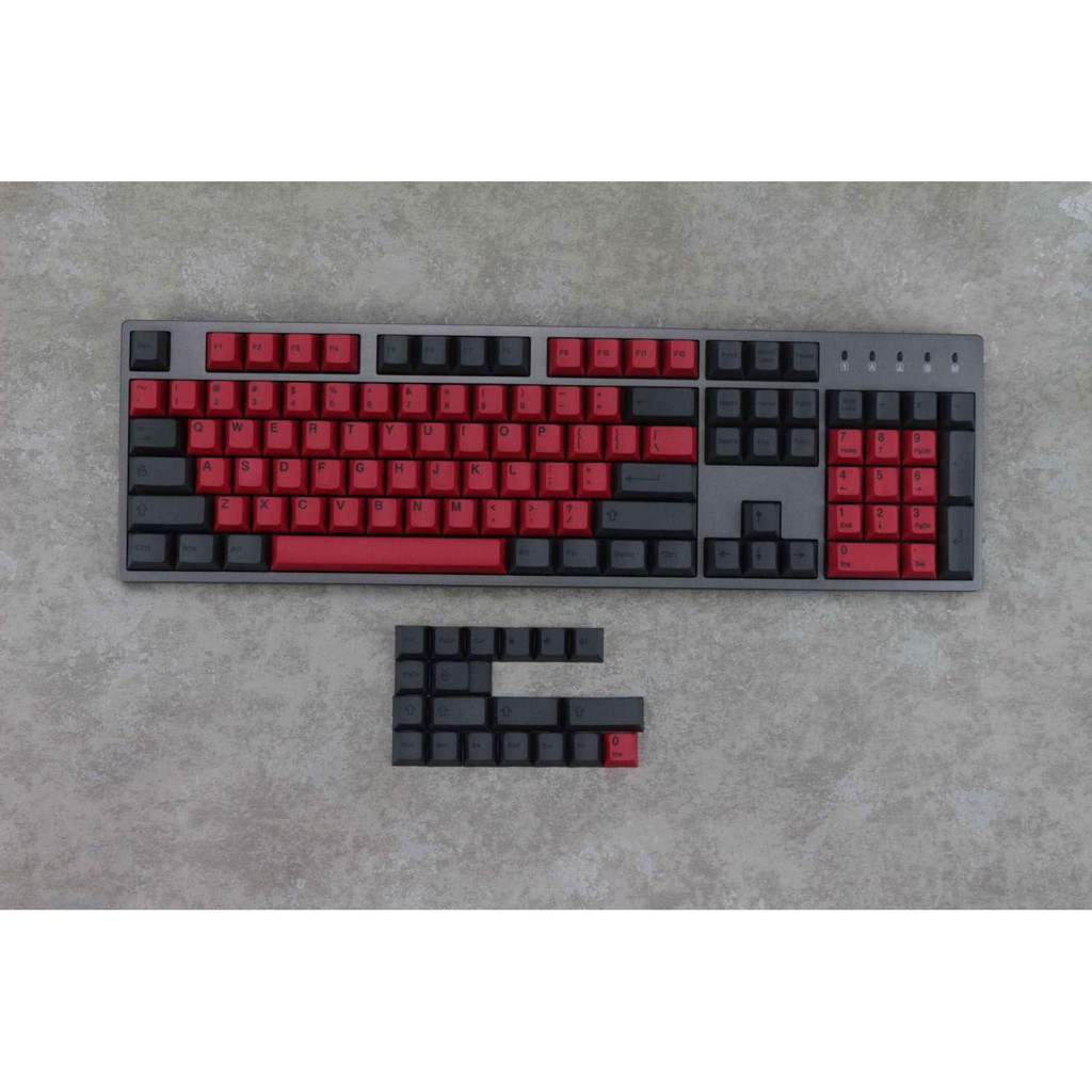 [Dùng được phím 84 60] Keycap nút bàn phím PBT Dye-sub phối 2 màu - 123 phím dành cho layout 87 104 108 84 60