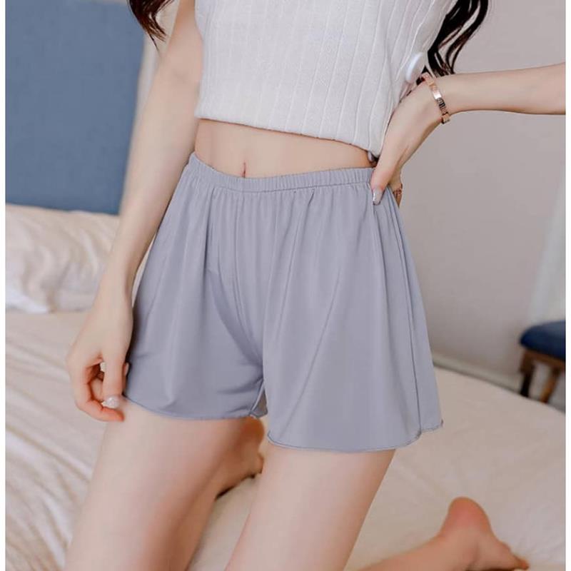 Quần đùi nữ mặc nhà vải đũi lụa cao cấp YUKAGO SF1370
