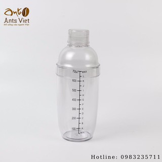 Bình lắc nhựa vạch đen 700ml