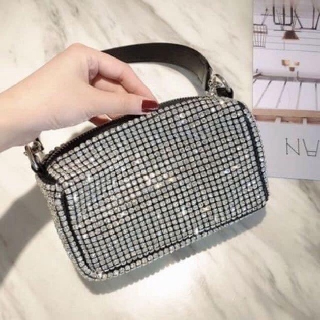 Túi Đeo Vai Kẹp Nách, Túi Kẹp Nách Đính Đá Hàng Loại 1 Size 20