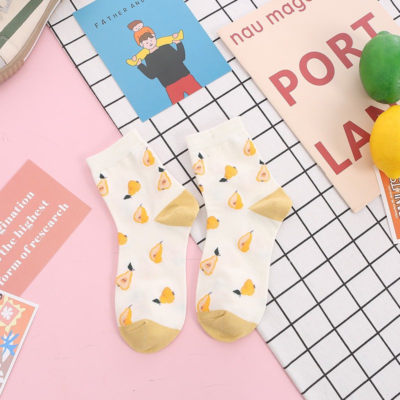 Set 3 đôi tất cổ cao Bivota vớ nữ thiết kế vintage hàn quốc cực đẹp TN104