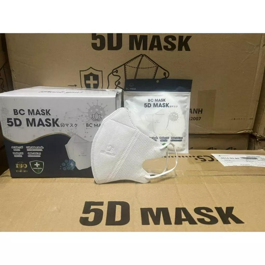 THÙNG 100 Cái Khẩu Trang 5D Người Lớn, Hàng Cao Cấp Vải Không Dệt