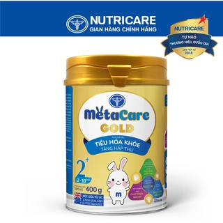 Sữa bột Nutricare MetaCare Gold 2+ tiêu hóa khỏe tăng hấp thu 400g