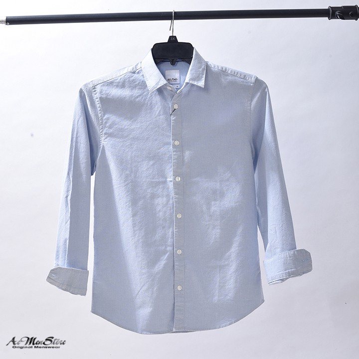 Áo sơ mi nam Routine oxford 4 màu cổ bẻ hàng xuất khẩu Hàn Quốc SM10320363