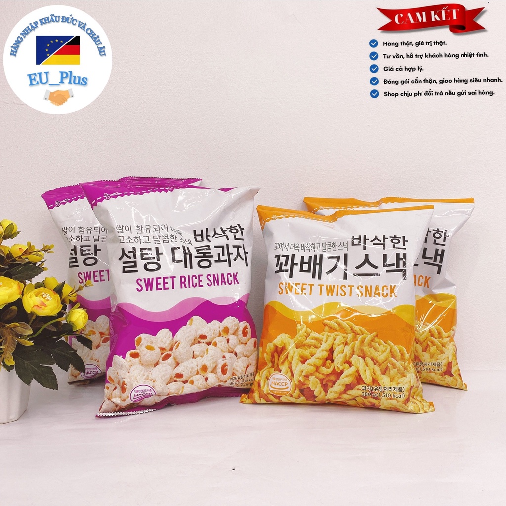 [HÀN QUỐC] Quẩy xoăn Hàn Quốc 280g - mẫu mới đủ vị cay/ không cay - 140g