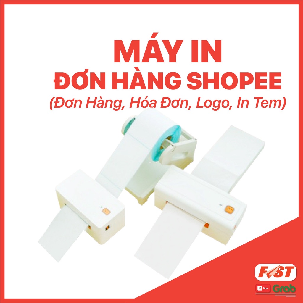 [Hỏa Tốc] Máy In Đơn Hàng Shopee, Máy in Nhiệt FAST in Đơn TMĐT A6, A7, Mã Vạch, Tem, Logo / Dùng Giấy In Nhiệt Tự Dính