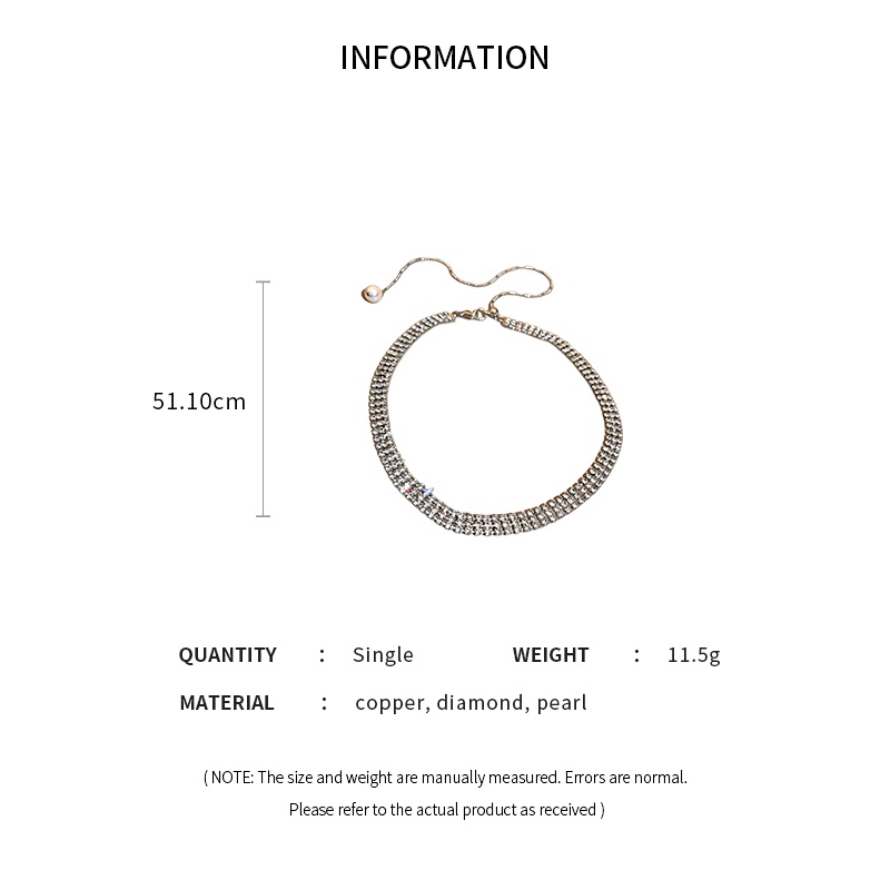 DREJEW Vòng Cổ Choker Ngọc Trai Kim Cương Ngọc Trai Siêu Lấp Lánh Thiết Kế Cảm Giác Độc Đáo Thời Trang Châu Âu Cho Nữ