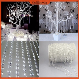 Dây Chuỗi Hạt Pha Lê Acrylic 33ft Trang Trí Rèm Cửa