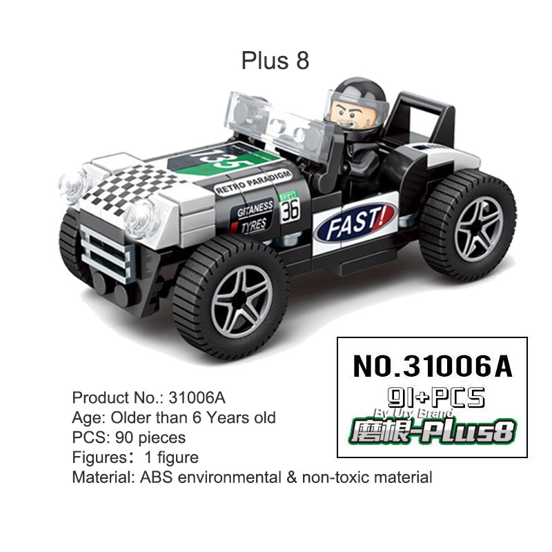 [Mã LIFETOYS1 giảm 30K đơn 99K] Mô Hình Đồ Chơi Lego Lắp Ráp Xe Đua Ferrari F1 Mini Cooper Plus 8 4in1 SUV