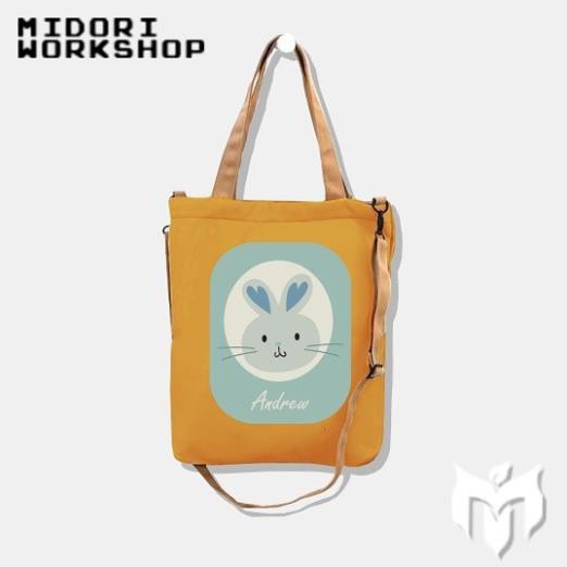 Túi Đeo Chéo Tote vải thời trang Canvas cao cấp Midori Workshop Mẫu shop chọn ngẫu nhiên M Studio