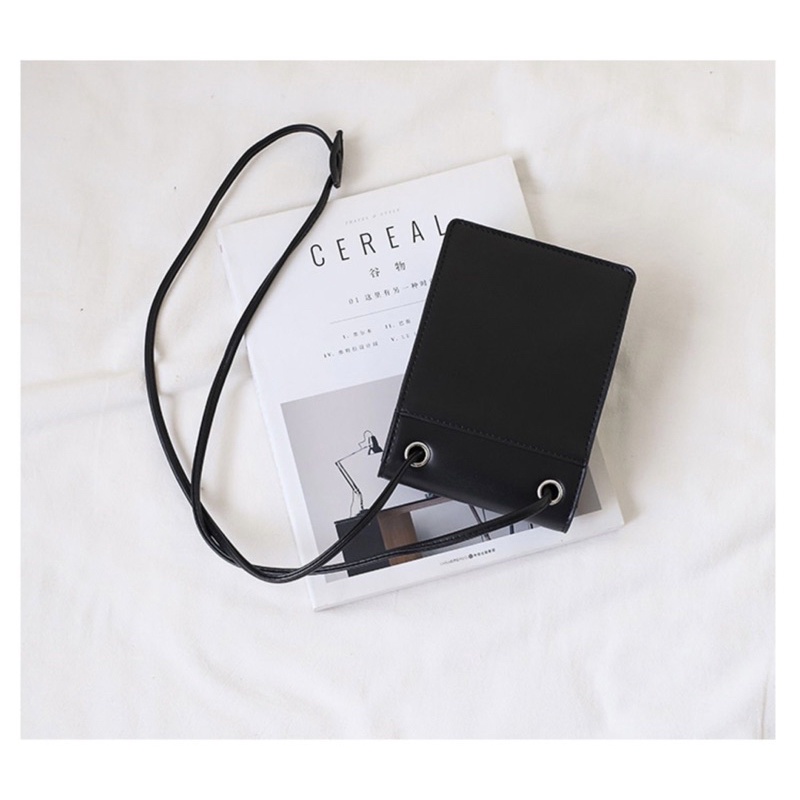 Túi Đeo Chéo Đựng Điện Thoại Ngăn Ngoài Nhăn