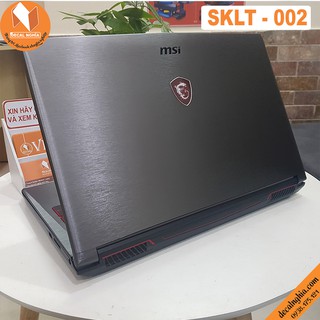 Decal nhôm dán laptop MSI-GF63-Thin-95C