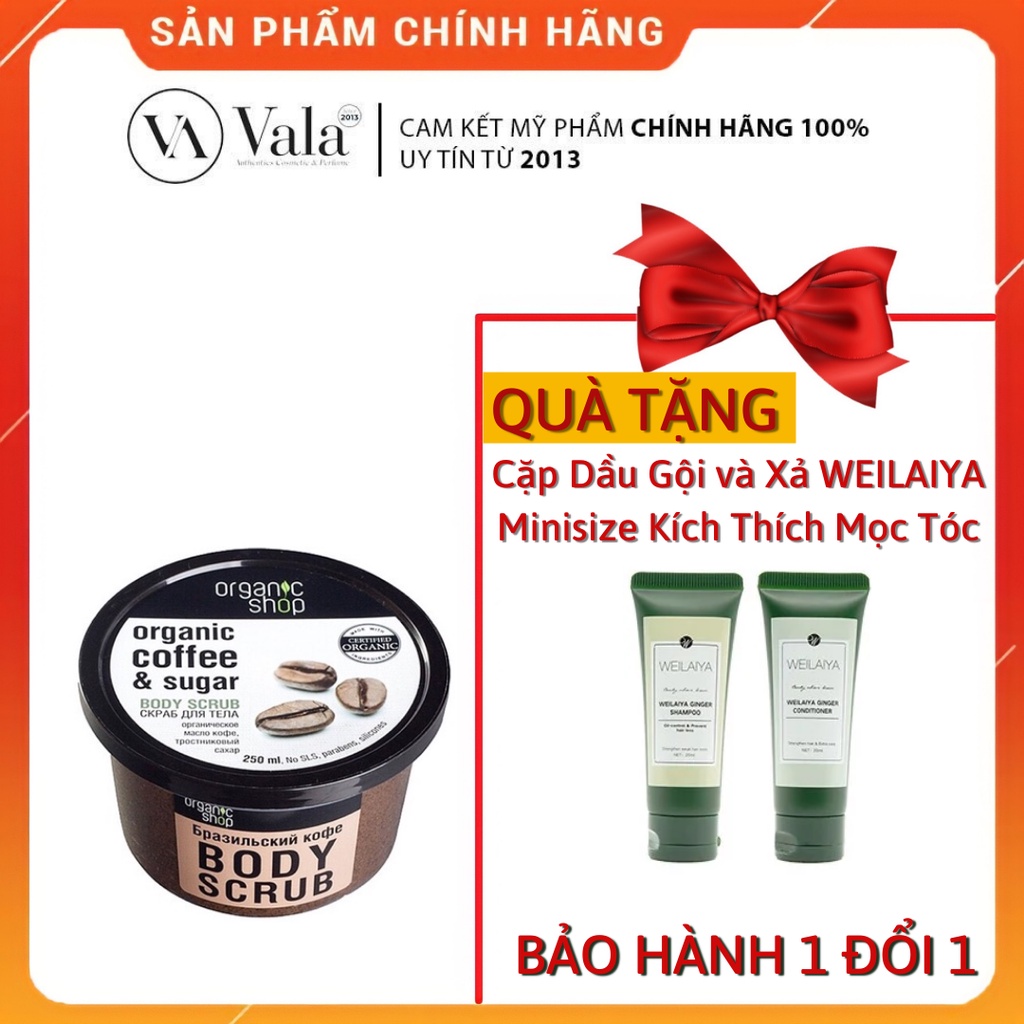 Tẩy Da Chết Body Organic Mùi Coffee TDC Body 250ml