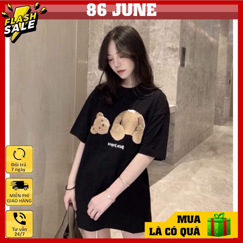 Áo thun tay lỡ cổ tròn unisex nam nữ, áo thun form rộng oversize phong cách teen