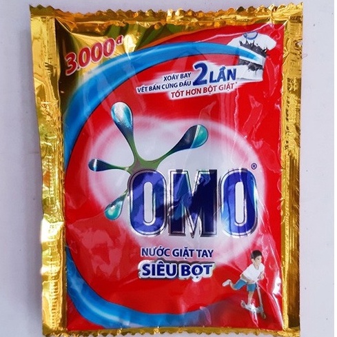 Dây 6 gói Nước giặt OMO GIẶT TAY ĐỎ gói 40g